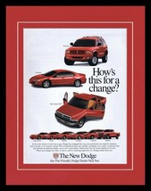 1998 Dodge Durango / Viper / Ram 11x14 Framed ORIGINAL Vintage Advertise... - £27.21 GBP