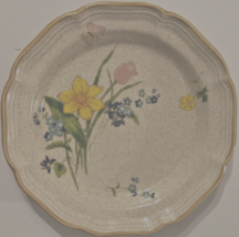 MIKASA Garden Club Early Spring EC 408 Off White Trim Salad Plate Japan 8&quot; - $7.50