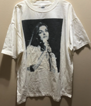 Crystal Gayle Vintage Double Sided Album Covers Music C&amp;W White T-Shirt 2XL - £18.04 GBP