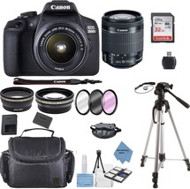 Canon EOS 2000D Rebel T7 Kit with EF-S 18-55mm f/3.5-5.6 III Lens + Accessories - £391.84 GBP