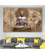 Jawaharat Set of 5 Buddha UV textured 6MM MDF Premium Large Panel Painti... - €45,82 EUR
