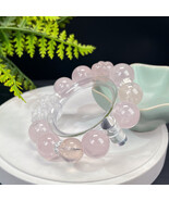 Multi Crystals Beaded Bracelet Multicolored Carved Nine Tailed Fox Camellia - $209.99