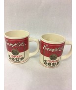Vintage 70&#39;s Campbell Tomato Soup Mug/Cup 8 oz. Set of 2 Mid century Ann... - £25.02 GBP