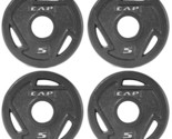 CAP Barbell 2-Inch Olympic Grip Weight Plate, 5 lb, Set of 4, 5 lb, Set ... - $55.99