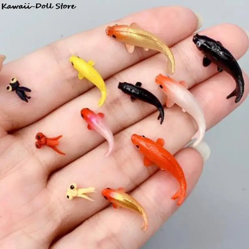 5pcs Doll House Toy Fishing Rod Mini Fishing Net Goldfish Tank Koi Miniature - £5.46 GBP