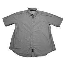 Sean John Shirt Mens XL Gray Pockets Short Sleeve Spread Collared  Button Up Top - $19.68