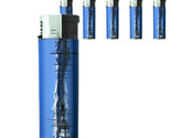 Scenic Alaska D4 Lighters Set of 5 Electronic Refillable Butane Boats Dock - £12.59 GBP