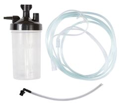 1 Kit Bubble Humidifier Bottle 350 mL, 12" connector Adapter, 7 foot Nas... - $17.53
