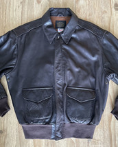 Vintage Avirex U.S. Army Air Forces Type A-2 Leather Bomber Jacket Men&#39;s 44 - £388.05 GBP