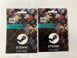 STEAM GIFT CARD 120 80 40 GAMES PLATFORM ONLINE COMPUTER VIDEO CONSOLE R... - $65.70 CAD+
