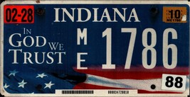 Vintage Indiana License Plate -  - Single Plate 2010 Crafting Birthday n... - $28.79