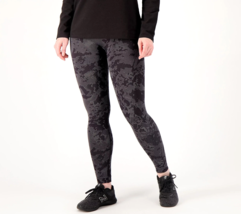 AnyBody Jacquard Smoothing Legging- Grey Marble, MEDIUM - £14.47 GBP