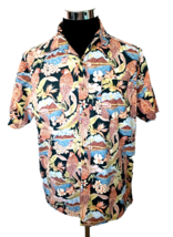 Junction West Island Paradise Shirt Men&#39;s Size Large Multicolor Tropical Aloha - £15.02 GBP