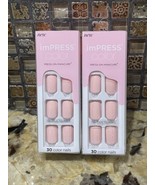 Bundle of 2 Kiss Nails imPRESS Color Press-On Manicure 002 Pick Me Pink ... - £11.66 GBP