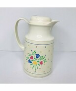 Vintage Thermos Carafe Pitcher Spring Flowers Jamie  #490 West Germany - $21.73