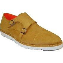 Men Tayno Dressy Casual Soft Suede Comfortable Double Buckle #Freshman Yellow image 8
