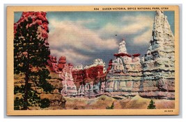 Queen Victoria Bryce Canyon Naitonal Park Utah UT UNP Linen Postcard Z4 - £2.29 GBP