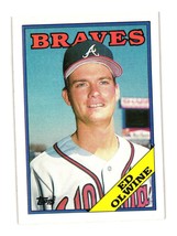 1988 Topps #353 Ed Olwine Atlanta Braves - £2.42 GBP