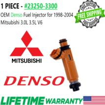 New OEM Denso x1 Fuel Injector for 1999-04 Mitsubishi Montero Sport 3.0L/3.5L V6 - £60.28 GBP