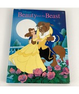 Walt Disney Classic Beauty And The Beast Hardcover Book Belle Vintage 1991 - $20.10 CAD