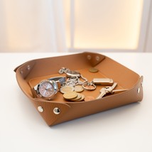Pocket Empty, Recycled Leather, Key shell, Desk Organizer, Key storage, Gift Ide - £21.63 GBP