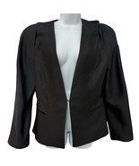 Leon Max Limited Edition Black Hook and Eye Blazer Size M Lined Shoulder... - $51.17 CAD