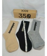 Yeezy Boost 500 Season 6 Calabasas Socks Kanye WEST USA 3 Pair (Box) Lar... - £18.42 GBP