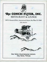 The Conch Flyer Restaurant Menu Key West International Airport Florida 1990&#39;s - £13.93 GBP