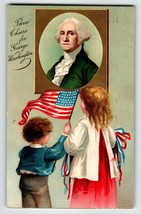 George Washington Patriotic Postcard Ellen Clapsaddle Unsigned Children 51646 - £12.44 GBP