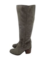 Abound  Grey Faux Suede Textile Upper Heeled Tall Rising Boots SZ 7 New SH07 - £31.83 GBP