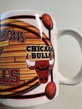 Vintage Chicago Bulls NBA Basketball Champions Collectible Coffee Mug Cup 1997 - £7.76 GBP