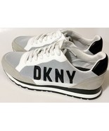 DKNY JUDE Women&#39;s Exploded Logo Retro Sneakers Grey Size 11 Donna Karan ... - $54.81 CAD
