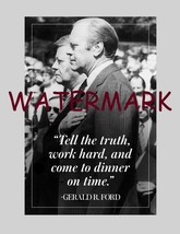 President Gerald Ford Tell The Truth Famous Quotes Publicity Photo - £7.78 GBP