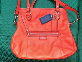 COACH Daisy Mia Orange Leather Convertible Cross Body/ Shoulder Bag - $80.00