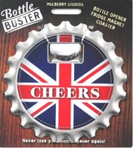 Mulberry Studios Brit Edition Bottle Buster Union Jack Beer Opener Fridge Magnet - £5.01 GBP