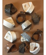 Artisan Pottery: Set of 12 Varied Napkin Rings (RB09) - €12,82 EUR