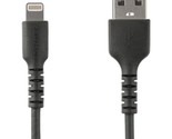 StarTech.com 3 foot (1m) Durable White USB-A to Lightning Cable - Heavy ... - $24.39