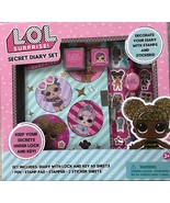 L.O.L Doll Girls Surprise Secret Diary Set With Locker &amp; Key, Pen, Stamp... - £7.46 GBP