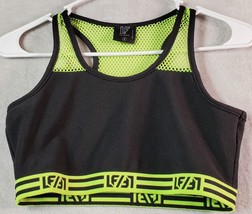 LF Sports Bra Womens Size Small Black 100% Polyester Sleeveless Round Neck - £9.50 GBP