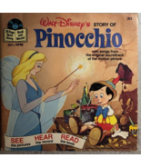 PINOCCHIO (1977) softcover book with 33-1/3 RPM record - £11.12 GBP