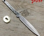 Tea Knife Blank Blade Mini Hunting Knife Home Hobby Knife Making San Mai... - £18.23 GBP