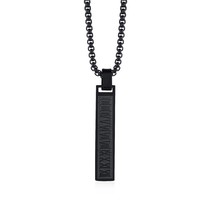 ZORCVENS New Fashion Black Silver Color Stainless Steel Roman Numerals Pendant N - £14.05 GBP