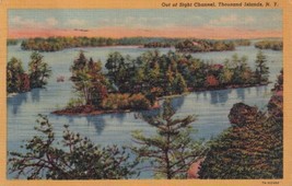 Thousand Islands New York NY Out of Sight Channel Alexandria Bay Postcard C30 - £2.40 GBP