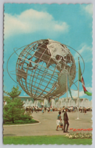 Vintage Postcard Unisphere New York World&#39;s Fair 1964-1965 Fountain of Continent - £11.30 GBP