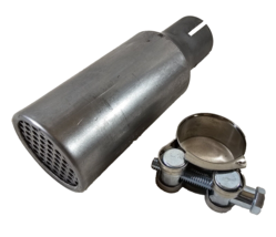MINI MUFFLER 1&quot; SLIP ON EXF4115 Exhaust Silencer RLV Go Kart Mini Bike C... - $51.30 CAD