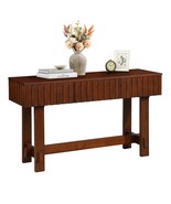 52&quot; Mid-Century Farmhouse Fluted Sofa Console Table w/Storage Drawers - $279.99