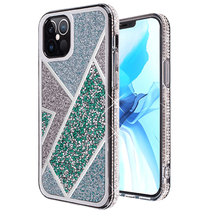 Rhombus Bling Glitter Diamond Case Cover For iPhone 12/12 Pro 6.1″ GREEN - £6.73 GBP