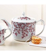 Smithsonian 2016 Porcelain Cherry Blossom Teapot 32 oz. - £51.43 GBP