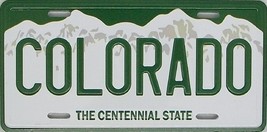 Colorado State License Plate Novelty Fridge Magnet - $7.99