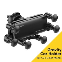 Car Phone Holder Six Point Gravity  Air Vent Clip Reserved Port Conver Charging  - £29.01 GBP